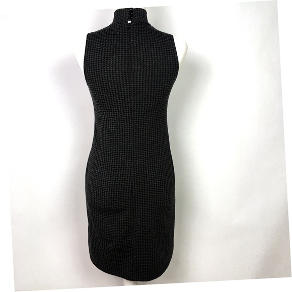 Guess Houndstooth Mock Turtle Sleeveless Dress - Picture 2 of 8